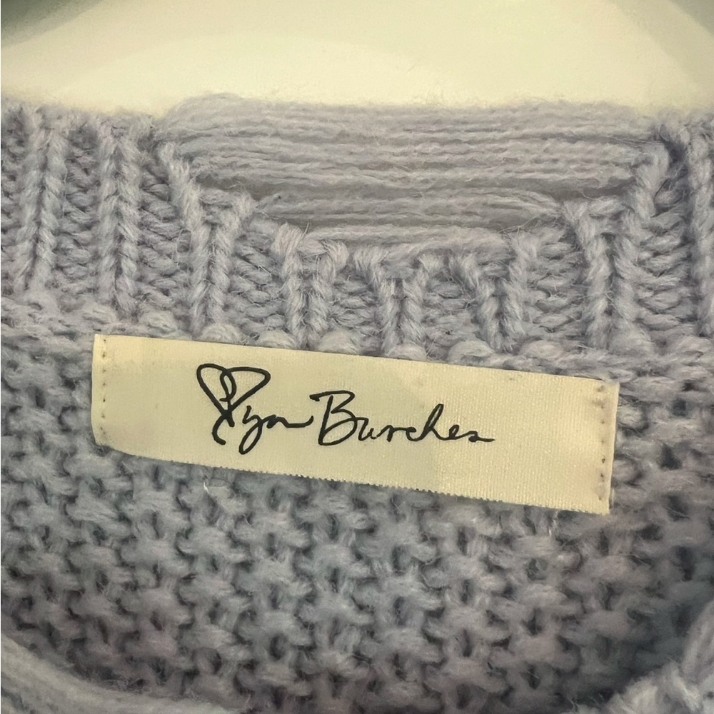 Distressed Cable Sweater - Picture 3 of 3